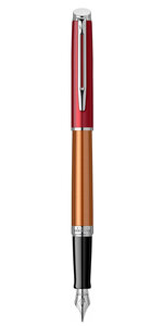 WATERMAN Hemisphere - Stylo plume Vermillon, attributs palladium, plume fine - en écrin