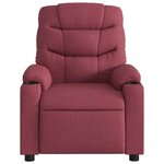 vidaXL Fauteuil inclinable Rouge bordeaux Tissu