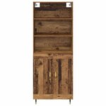 vidaXL Haut Armoire Bois Ancien 69 5 x 34 x 180 cm Bois d'ingénierie