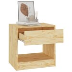 vidaXL Table de chevet 40x31x40 cm bois de pin massif