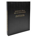 Registre Des Mouvements De Titre  Liste Des Actionnaires  58 Feuillets - Noir - Exacompta