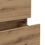 vidaXL Buffet chêne artisanal 70x41x75 cm bois d'ingénierie