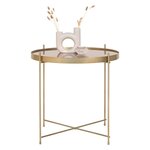 House Nordic Table basse Scarlett 48x48 cm Rond Laiton