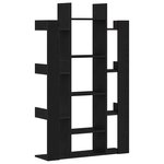Bibliothèque vidaXL Noir Chêne 86x25 5x140 cm en Bois d'ingénierie
