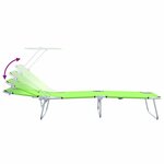 vidaXL Transat 2-personne 2 Pièces Vert 58 x 188 x 77cm tissu