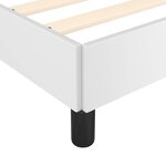 vidaXL Cadre de lit avec tête de lit sans matelas blanc 120x200 cm