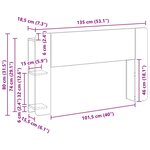 vidaXL Cabinet de Tête de Lit avec stockage Sonoma Bois d'ingénierie