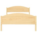 vidaXL Cadre de lit Bois de pin massif 120x200 cm