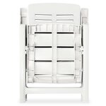 vidaXL Mobilier de bistro 3 Pièces Plastique Blanc