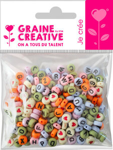Perles Alphabet Multicolore 250 pièces