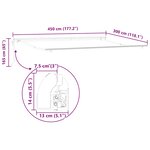 vidaXL Auvent rétractable automatique marron 450x300 cm