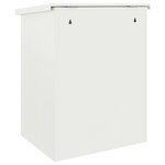 vidaXL Boîte de dépôt de colis Blanc 44 x 35 x 59 cm Acier