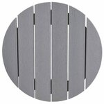 vidaXL Table de bar Gris clair 55 x 55 x 107 cm HDPE