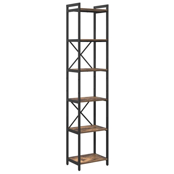 vidaXL Bibliothèque Chêne fumé 40 x 30 x 188 cm Bois d'ingénierie