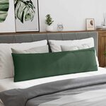 vidaXL Coussins de canapé 2 Pièces Vert foncé 145 x 40 cm