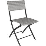 Tectake Salon de jardin TREVI 2 personnes - gris clair