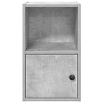 vidaXL Bibliothèque gris béton 31x24x52 cm bois d'ingénierie