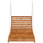 vidaXL Lit balançoire Bois courbé avec finition en teck 115x147x46 cm