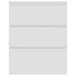 vidaXL Buffet Blanc 60x35x76 cm Bois d'ingénierie