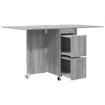 vidaXL Table à dîner 2 Pièces 140 x 80 x 77 cm Bois d'ingénierie