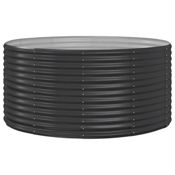 vidaXL Lit surélevé de jardin Anthracite Acier enduit de poudre