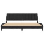 vidaXL Cadre de lit sans matelas noir 200x200 cm velours