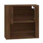 vidaXL Armoire murale Chêne marron 80x33x80 cm Bois d'ingénierie