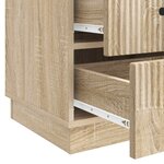vidaXL Cabinet de chevet avec tiroir Chêne Sonoma 43 x 41 x 63 5 cm