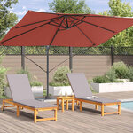 vidaXL Parasol Cantilever Roma Terracotta 352x251x260 cm en Aluminium