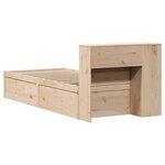 vidaXL Cadre de lit sans matelas 75x190 cm bois de pin massif