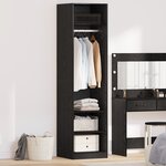 vidaXL Armoire Chêne noir 50 x 50 x 200 cm Bois d'ingénierie