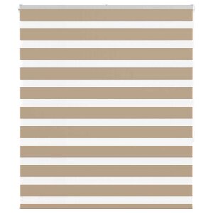 vidaXL Store zèbre marron sable largeur du tissu 130 9 cm polyester