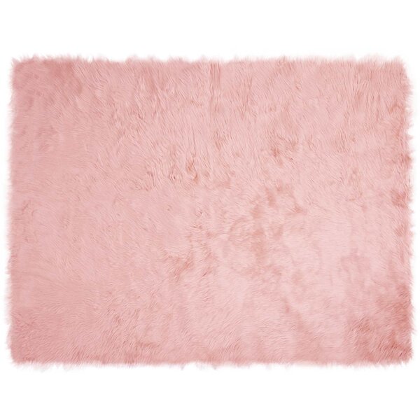 vidaXL Tapis en fausse Tafalla Rose 240 x 340 cm Polyester
