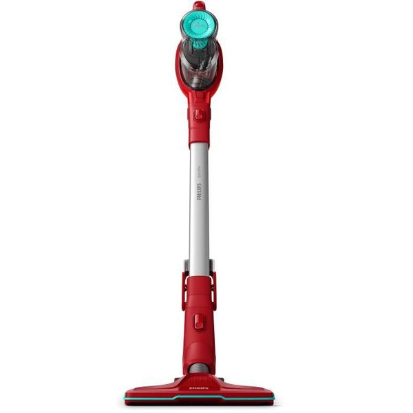 Philips fc6721/01 speedpro - aspirateur balais sans fil - 40 min d'autonomie - 18v - moteur powerblade - rouge