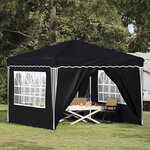 vidaXL Tente de fête pop-up 288 x 288 x 245 cm Anthracite Tissu Oxford