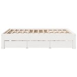 vidaXL Cadre de lit sans matelas avec tiroirs 140x190 cm bois de pin