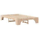 vidaXL Cadre de lit Naturel 120 x 200 cm Pin massif