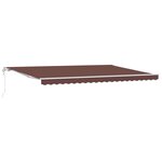 vidaXL Auvent rétractable automatique marron 500x300 cm
