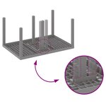 vidaXL Ensemble de salle à manger pour jardin 7 Pièces Gris clair