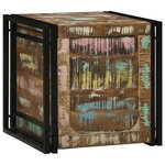 vidaXL Boîte de rangement 50 x 50 x 50 cm Bois Recyclé Solide