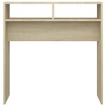 vidaXL Table console Chêne sonoma 78x30x80 cm Aggloméré