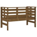 vidaXL Banc de jardin marron miel 111 5x53x71 cm bois massif de pin