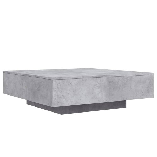 vidaXL Table basse gris béton 100x100x31 cm bois d'ingénierie