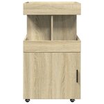 vidaXL Chariot de bar chêne sonoma 50x41x89 cm bois d'ingénierie