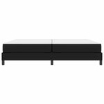vidaXL Lit avec matelas Noir 200 x 200 cm Faux cuir