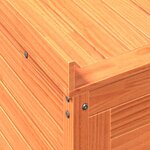 vidaXL Table de rempotage avec étagères marron bois massif de pin