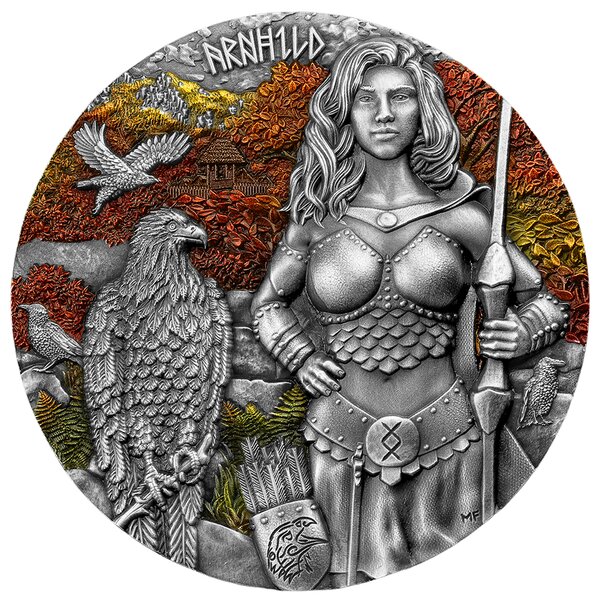 ARNHILD Valkyries Pièce de 2 oz en argent 10 Mark Germania 2025