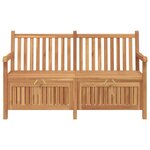 vidaXL banc avec stockage Marron 150 x 60 x 90 cm Bois de teck massif