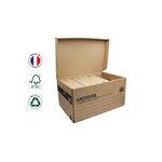 Pack and Move - Lot de 12 boites archives Taille XL - 54 x 36 x 28 cm - Caisse de stockage incluse