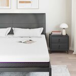vidaXL Matelas Blanc et Gris 180 x 200 cm Mousse à Mémoire